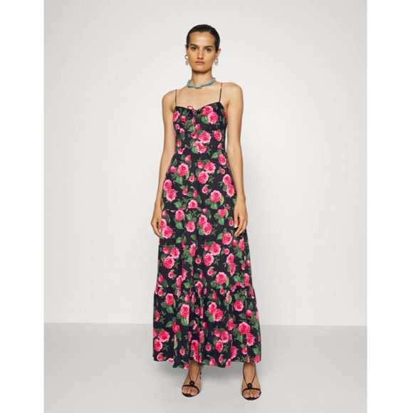 Alice + Olivia Dresses & Skirts - ALICE + OLIVIA Chantay Floral-Print Maxi Dress in Multicolor Size US 2
